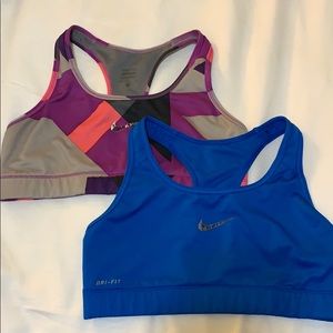 2 Nike Pro sports bras